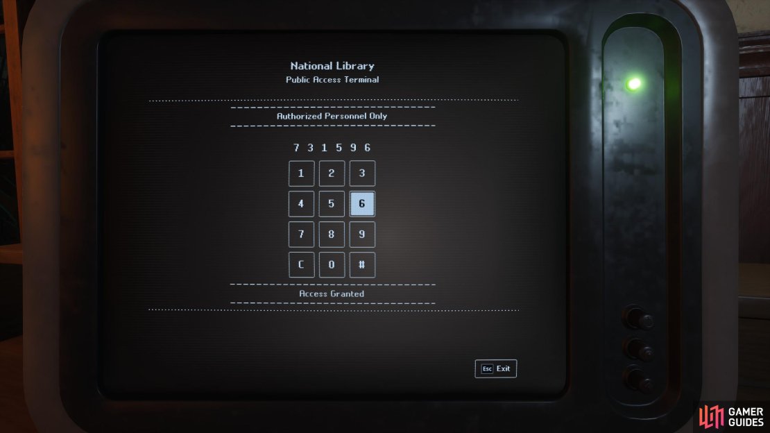 Input this code to get access to the conspirator&rsquo;s documents and learn more about the partial truth, partial unhinged events. Image via Gamer Guides / Nacon.