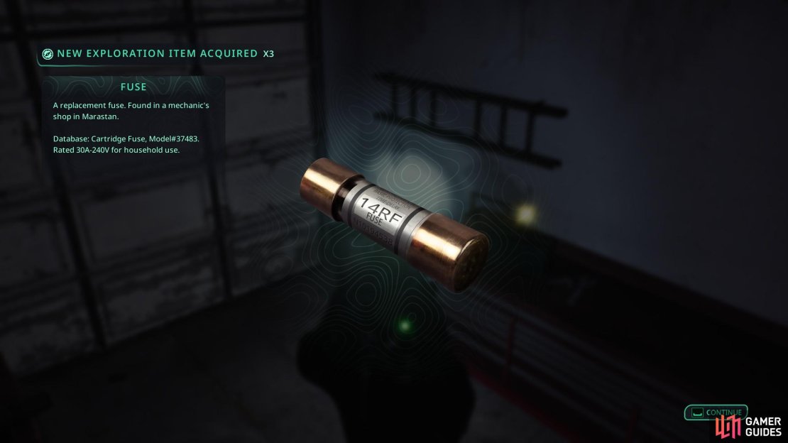 Grab the fuses from the workshop house near the church. Image via Gamer Guides / Nacon.