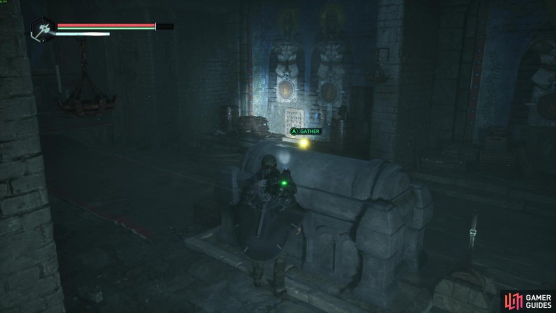 You can start working through the Watcher&rsquo;s Nest puzzle by picking up the Ceramic Flowers in the Tomb. Image via Gamer Guides / Nacon.