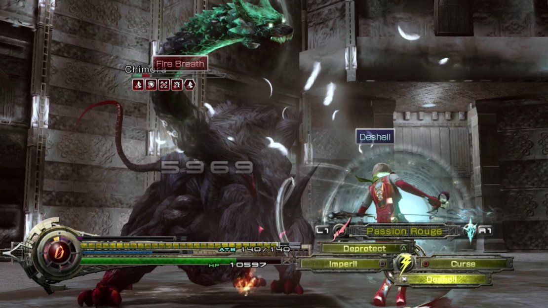 Most of his elemental attacks can be blocked to reduce the damage. With Fang helping, he really isn&rsquo;t tough.