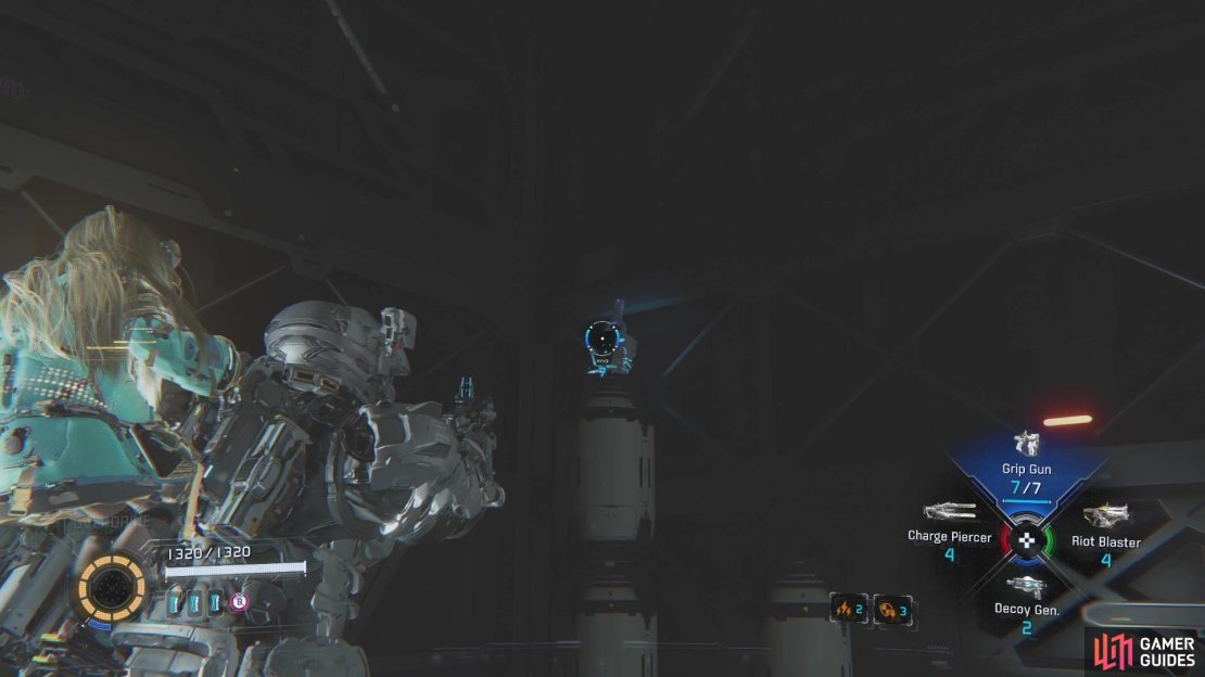 The first Mini Cabin in Sector 1 is on top of barrels on a path before the five-lock door.