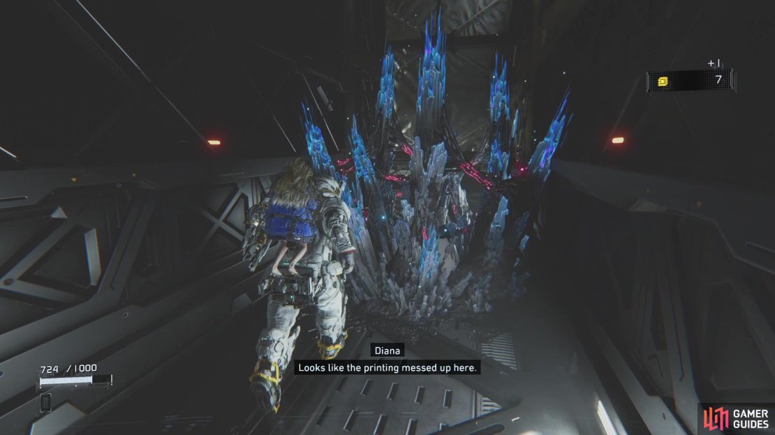 There is another Lim Eraser barrier by where you first picked up the Stasis Net weapon.