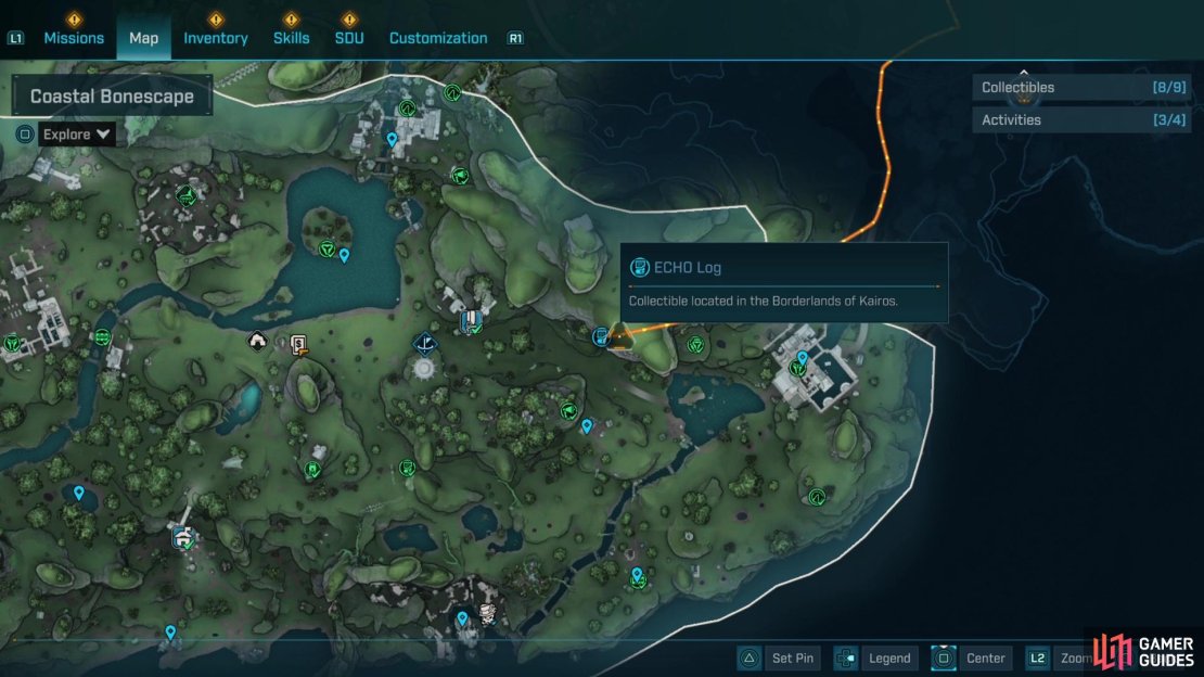 The About the Doubt ECHO is located on a cliff to the north of Shammy&rsquo;s Shack.