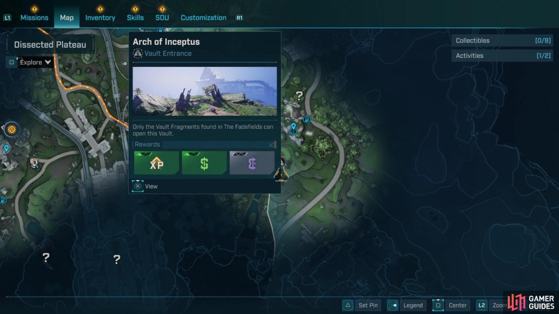 The Vault Entrance is on the big plateau just southeast of Rosemary&rsquo;s Reserve.