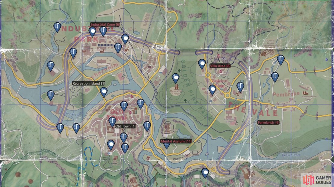 Here&rsquo;s all the weapon charms and weapon mod blueprints in Dying Light: The Beast. Image via Gamer Guides.
