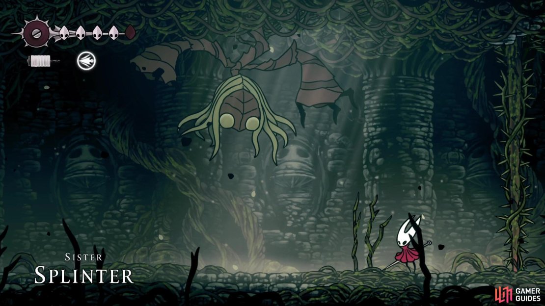 Sister Splinter is the boss you’ll face in the Shellwood area.