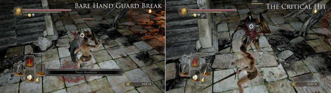 You now need to get very close and press the normal attack button to trigger the critical hit animation. If you&rsquo;re too far away you&rsquo;ll simply perform a regular attack.