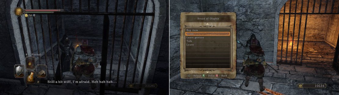 Make sure you&rsquo;ve got a ranged weapon equipped before warping to his bonfire!