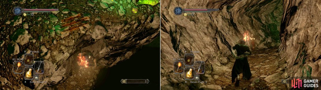 Note: If you&rsquo;re working towards Lucatel&rsquo;s storyline then you&rsquo;ll need to light a torch at the bonfire and carry it to where we tell you to a bit further down.
