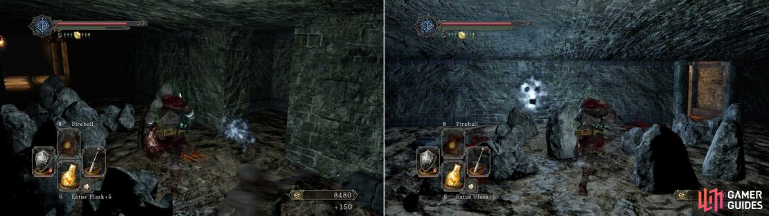 Before leaving, if you open the illusionary wall (middle of the wall to the left of the exit corridor) you&rsquo;ll reveal a Pharros Lock.