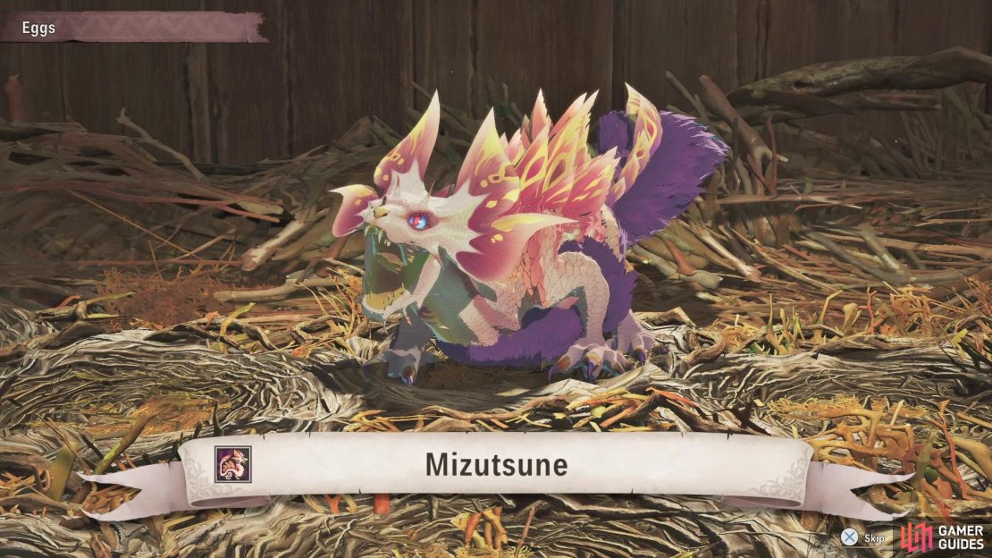 Hatch the egg you get from the Invasive Shogun Ceanataur and you&rsquo;ll get a Mizutsune - you&rsquo;ll want to release it in the same region as a Zinogre to ensure you get all of the variants of the latter monster!