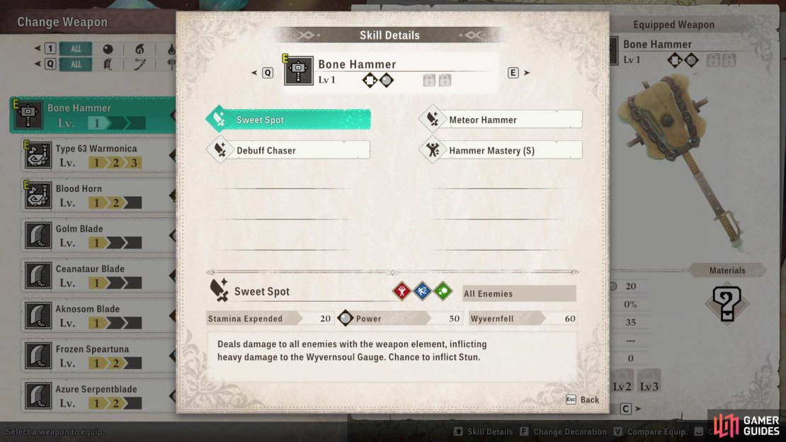 Make sure you have a Hammer equipped with any of the &ldquo;Meteor&rdquo; skills.