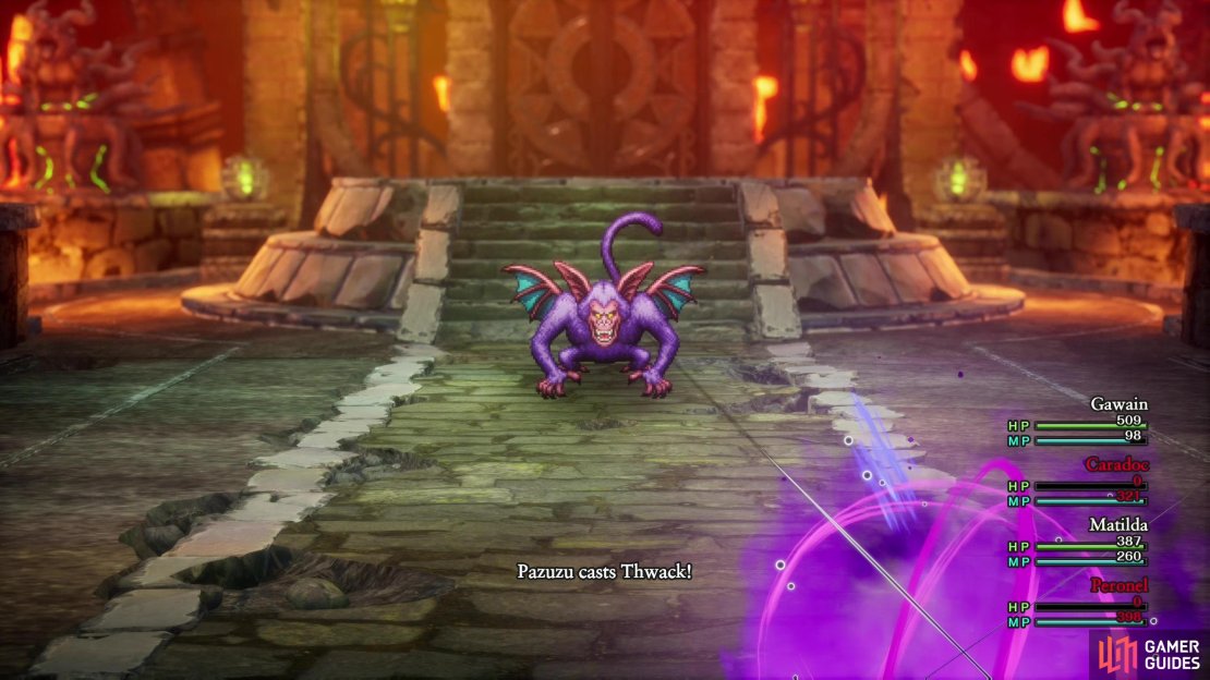 Pazuzu has numerous spells at his disposal, including Thwack - a little bad luck here and you&rsquo;re reloading.