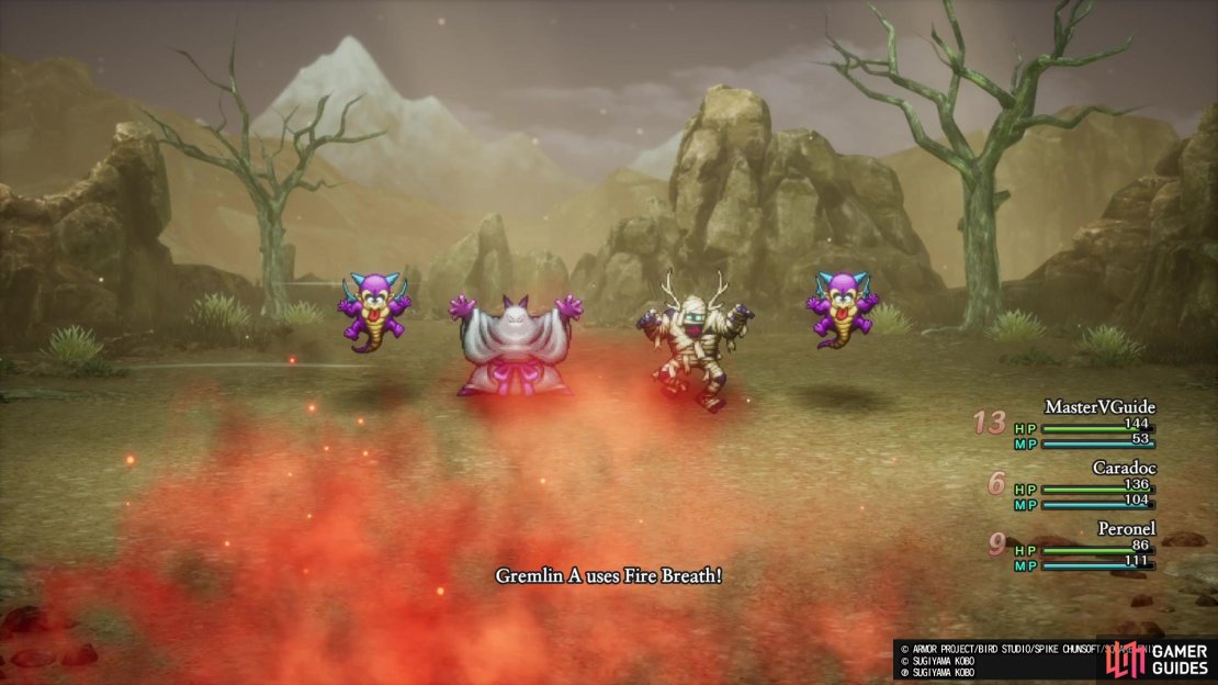 The Gremlins will mostly do a Fire Breath, which isn&rsquo;t a lot of damage, but it adds up.