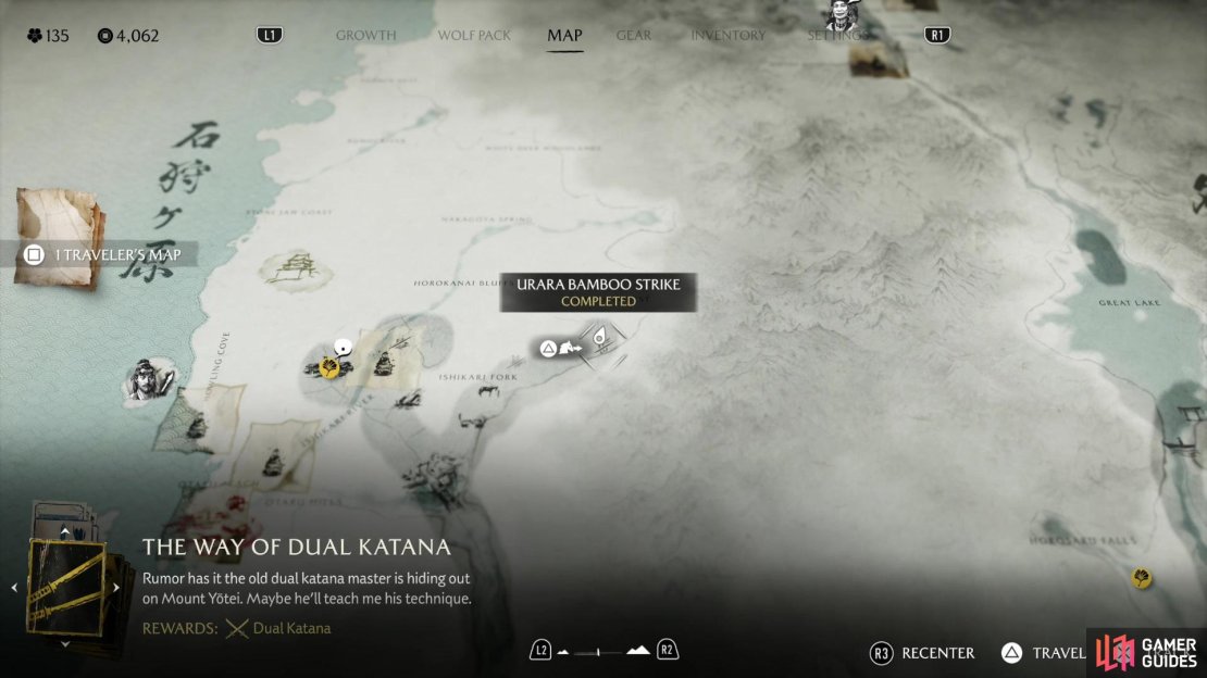 The location of the Urara Bamboo Strike on the map,