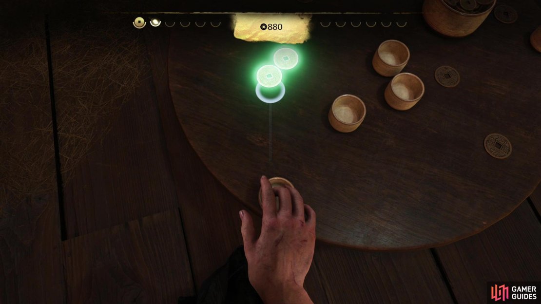 Your goal in zeni hajiki is to flick a coin into one - and only one - other coin.