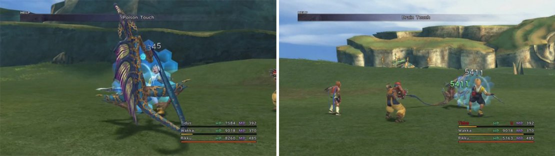 Drain Touch and Poison Touch are the main attacks but aren&rsquo;t too powerful.