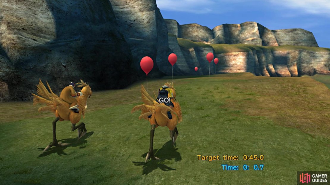 It&rsquo;s best to avoid the balloons at the left at the start, since you won&rsquo;t be able to grab them