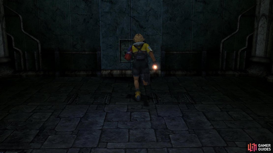 Place the first Kilika Sphere on this wall to make a glyph appear