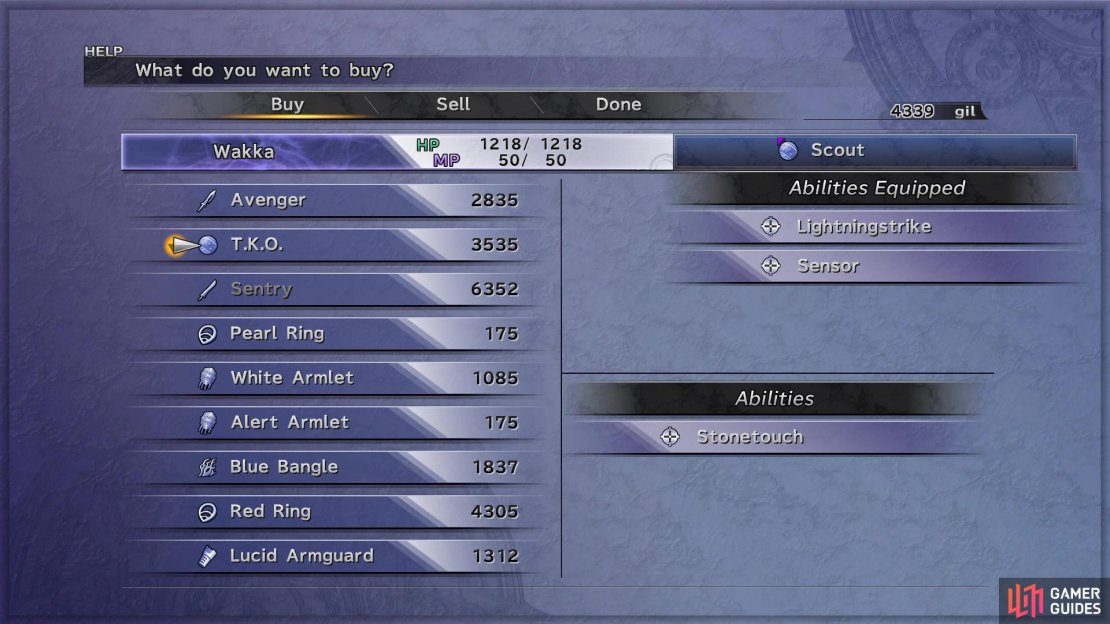 O&rsquo;aka does have a few nice weapons in his inventory this time