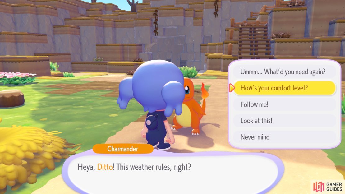 You can ask your Pokemon &ldquo;How&rsquo;s your comfort level?&rdquo; to learn what they&rsquo;re missing.