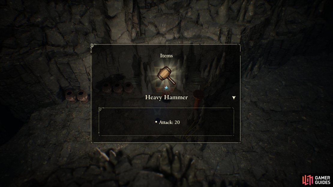 You&rsquo;ll find the Heavy Hammer in a big red chest after defeating The Ratmobile boss. You need it to hammer down pegs and progress, so it&rsquo;s not missable.