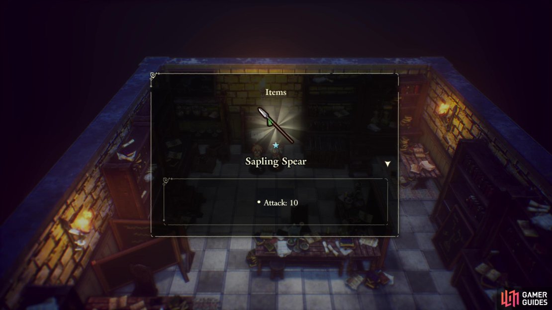 Complete the mandatory quest &ldquo;A Spear with a Past&rdquo; to get your hands on this starter spear.