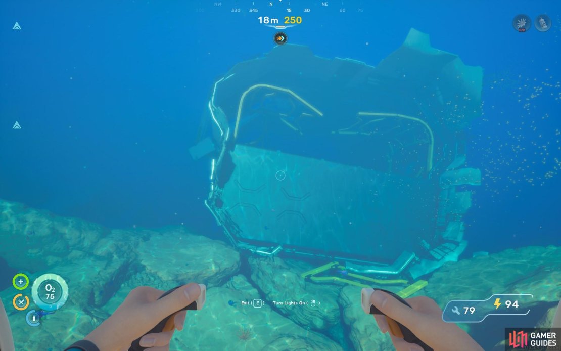 Look for the big wreckage to the northeast of the Lifepod.