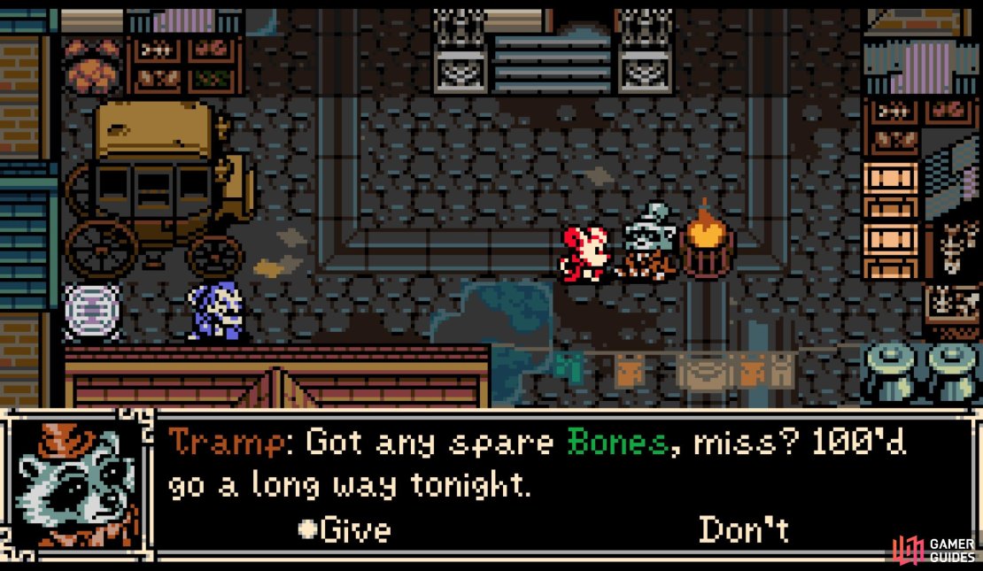 There are a number of NPCs in Ossex you can give Bones.