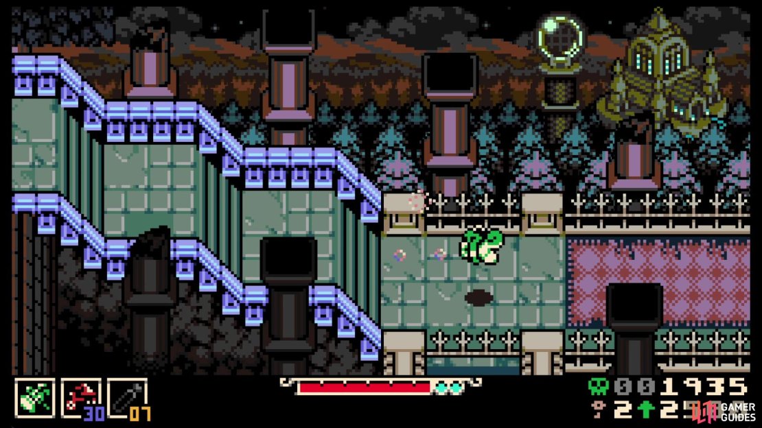 You can burrow underneath the fence here.