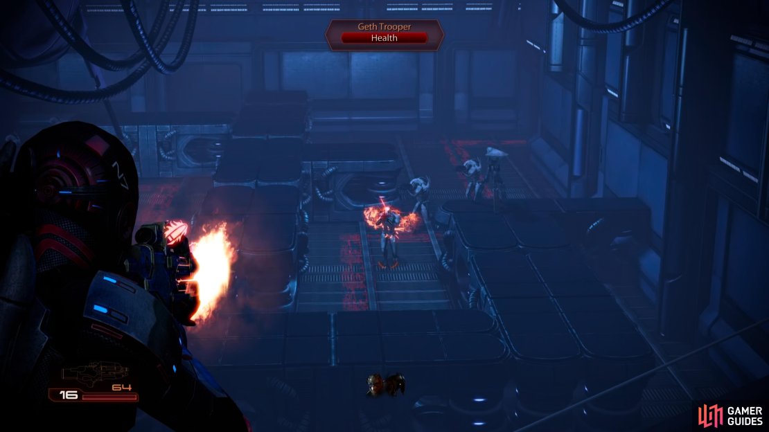 You&rsquo;ll need to fend off several waves of geth, and fortunately you&rsquo;ve got a good vantage point from which to do so.