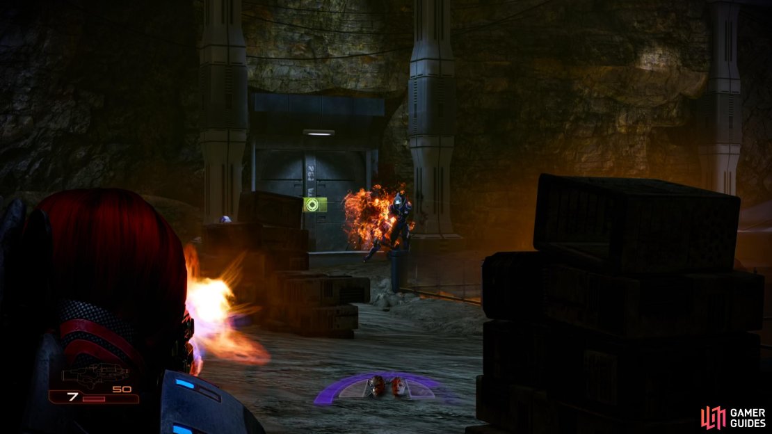 You&rsquo;ll need to fight through squads of Blue Suns mercenaries to reach and advance through the dig site.
