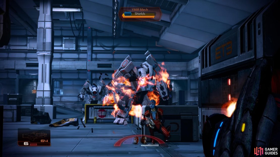 In the cargo room, you&rsquo;ll need to dispatch a pair of YMIR Mechs,