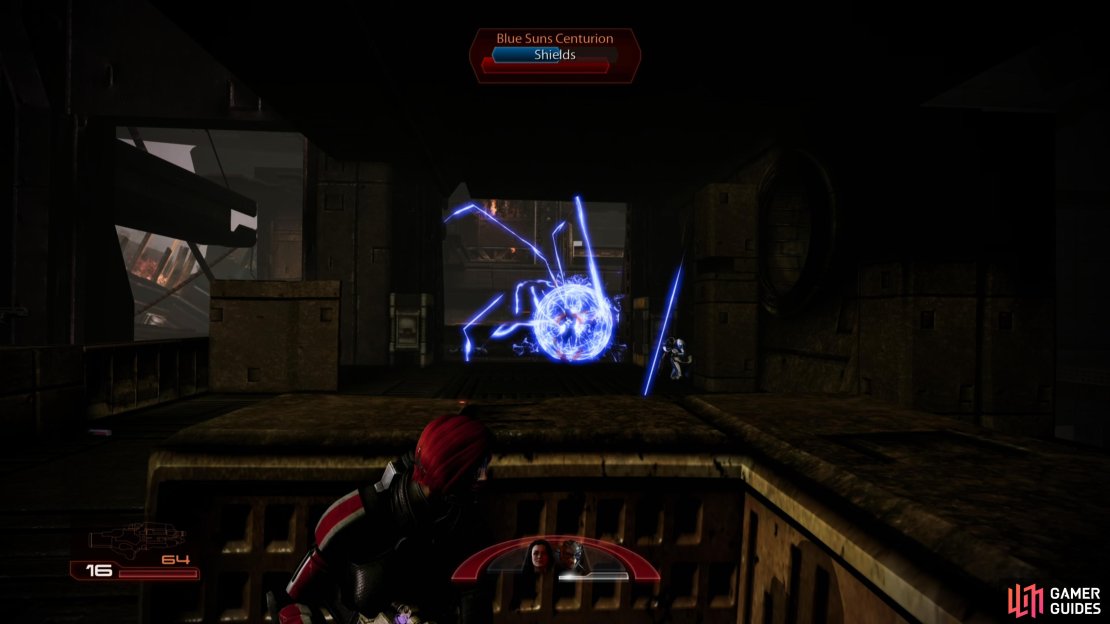 Make astute use of Overload on elite Blue Suns mercs, who often possess shields.