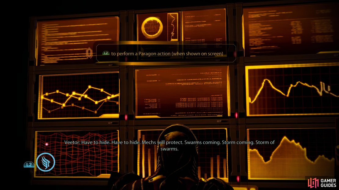 When you come across Veetor you&rsquo;ll have a chance to perform a Paragon interrupt,