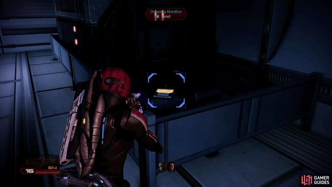 Near the end of the mission &ldquo;Dossier: The Justicar&rdquo; you&rsquo;ll find a Shipping Manifest.