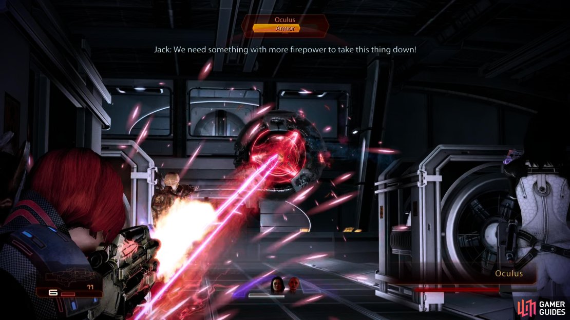 Between scenes you&rsquo;ll have to fend off an enemy Oculus.