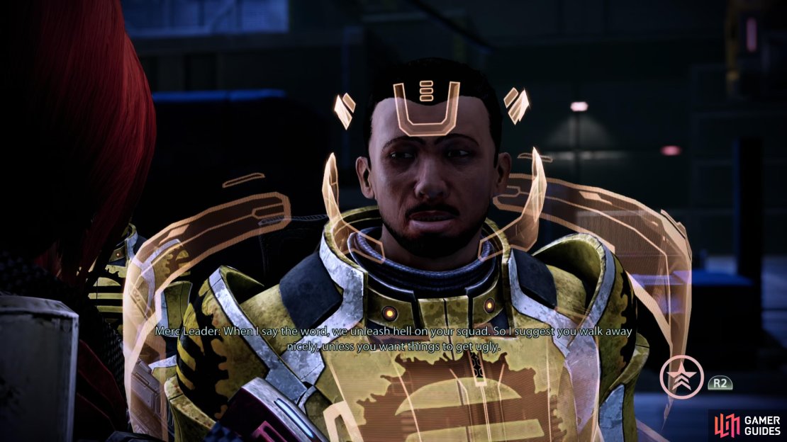 When you arrive at the mission site, you&rsquo;ll be accosted by an Eclipse Merc Leader.
