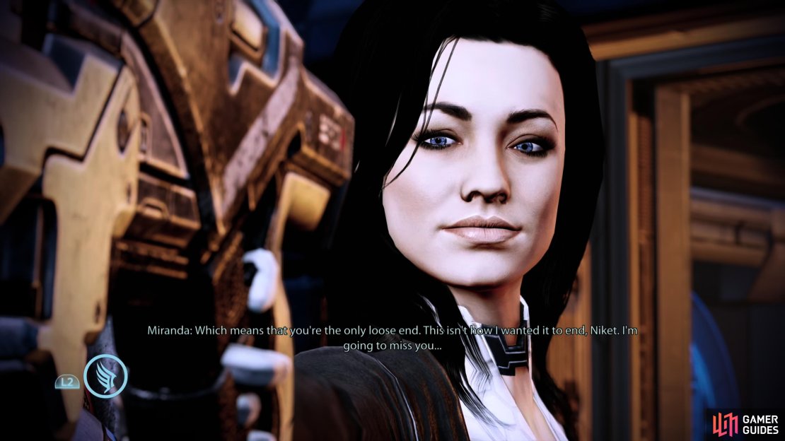 During Miranda&rsquo;s confrontation with Niket, you can perform a Paragon interrupt.