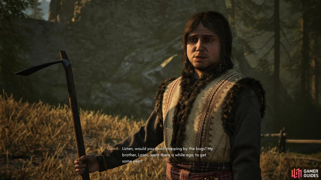 You can start the quest &ldquo;Deep Down&rdquo; by talking to Gavril at his farm.