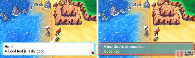 With the Good Rod you can fish for good Pok&eacute;mon. Probably.