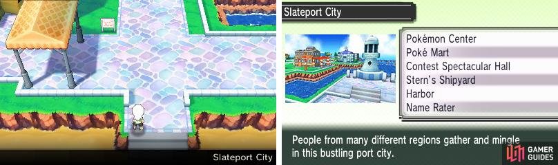 A bustling port town, where you&rsquo;ll experience your first Pok&eacute;mon Contest.