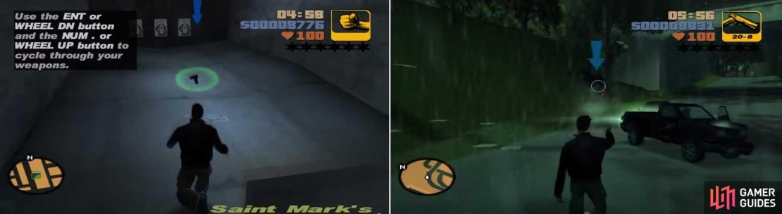 Anyway, assuming you didn&rsquo;t end up pushing the car into the water, you&rsquo;ll then have to deal with the guys in the Diablo Stallion. They themselves have Shotguns.