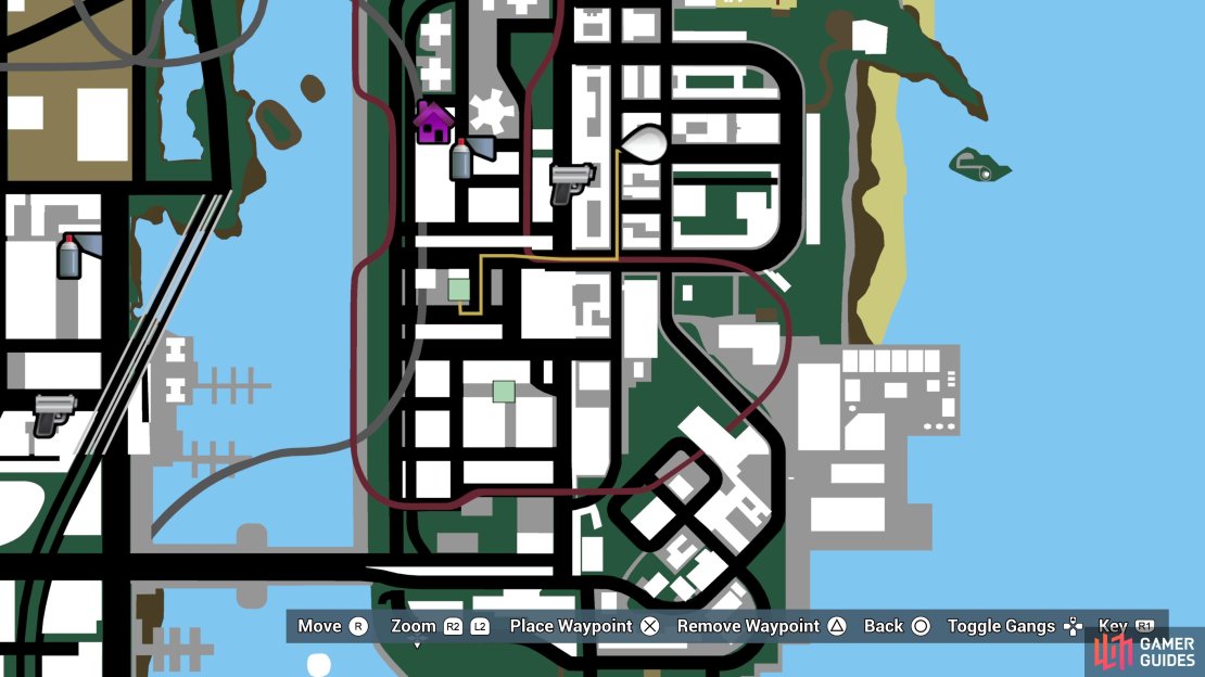 Head to the marked locations on the map 