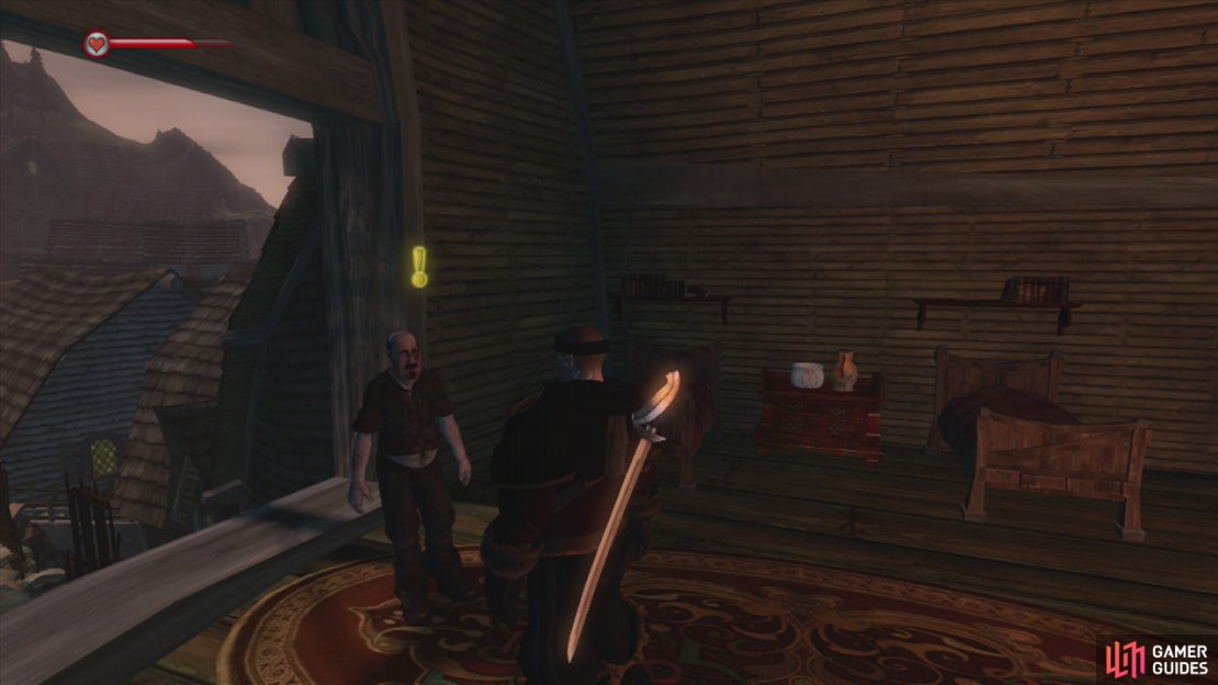 You&rsquo;ll find Toby in a building on left side of Bloodstone behind the inn.