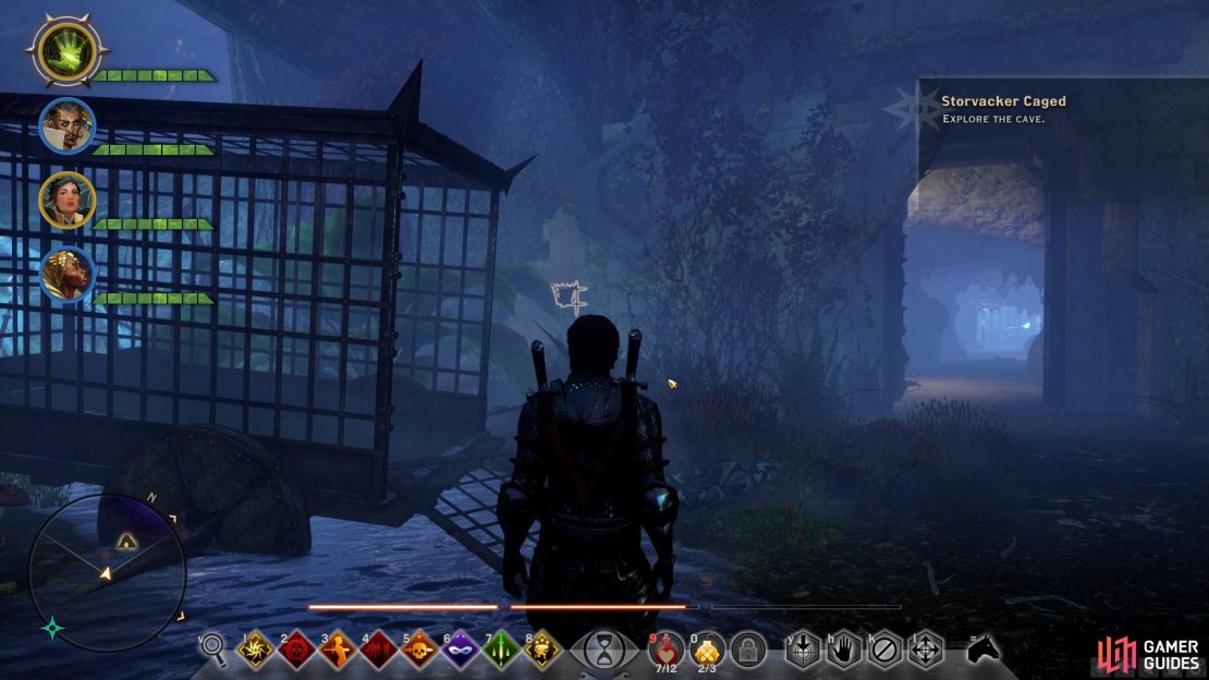 The entrance to the cave where Storvacker can be found.