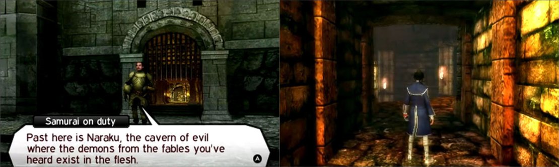 Inside dungeons (and other locations) you&rsquo;ll encounter demons by bumping into them.