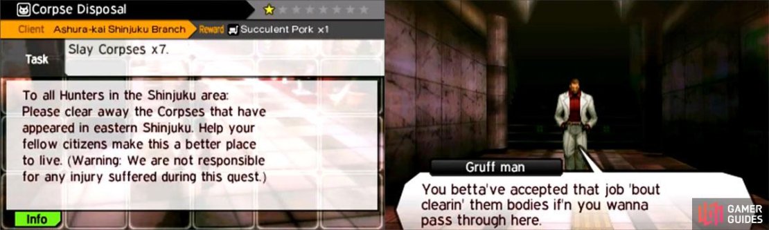 You heard the man: if you wish to proceed, you&rsquo;ll need to accept this quest at Shinjuku Hunter Assocation.