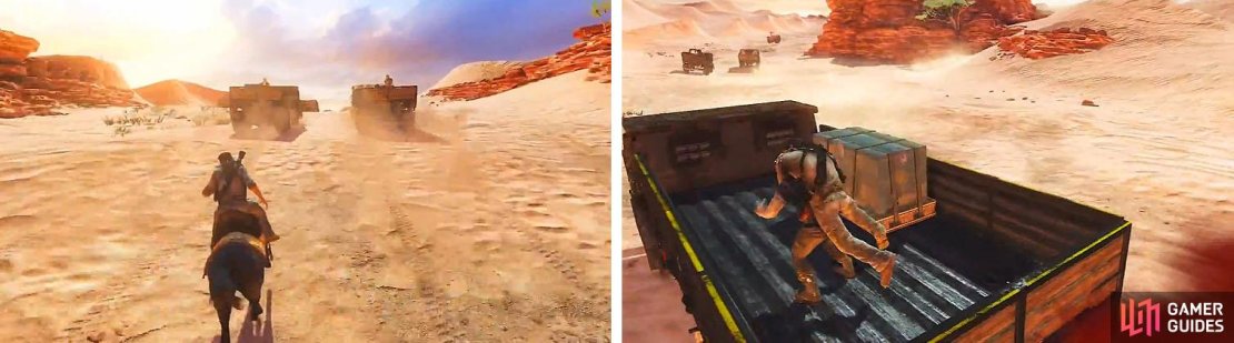 Make sure to ride up to every truck and melee it&rsquo;s occupants.