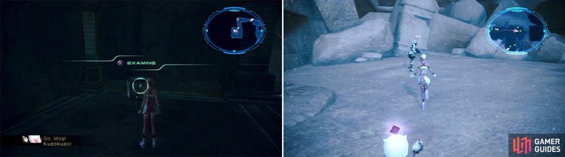 The recording device location (left). The Commander&rsquo;s location (right).